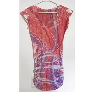 Daytrip by Buckle Pink flutter sleeve T-shirt